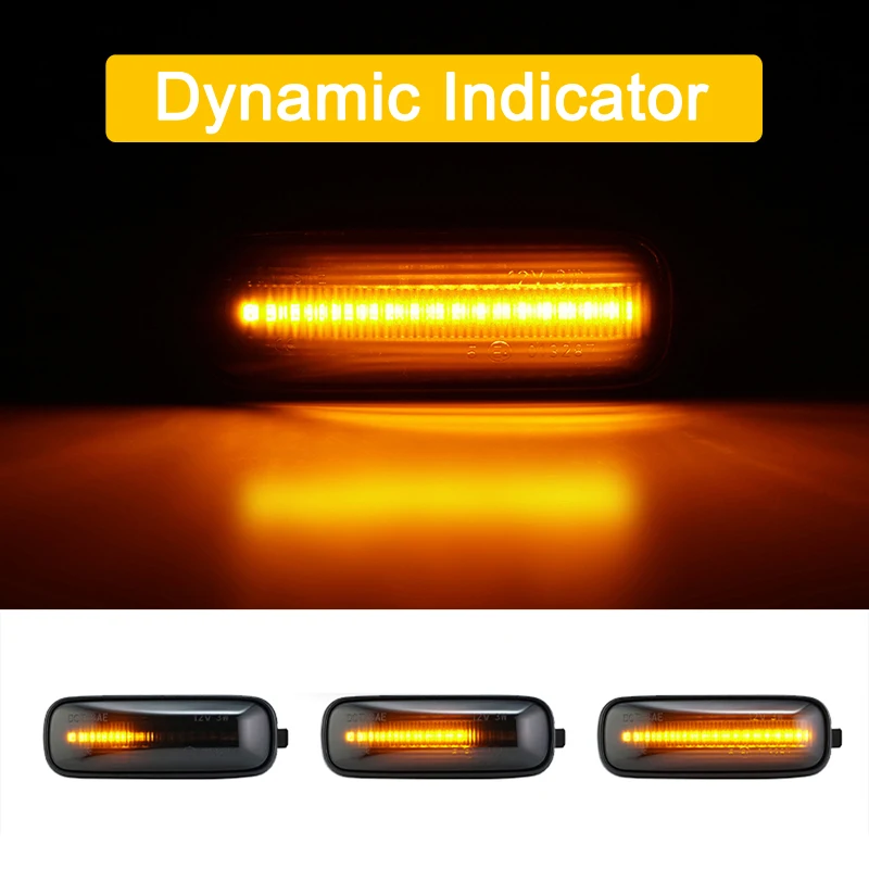 2 pezzi lente affumicata LED Side Fender Marker Lamp indicatore di direzione fluente per Honda Legend HR-V Accord Avancier Civic CR-V Domani