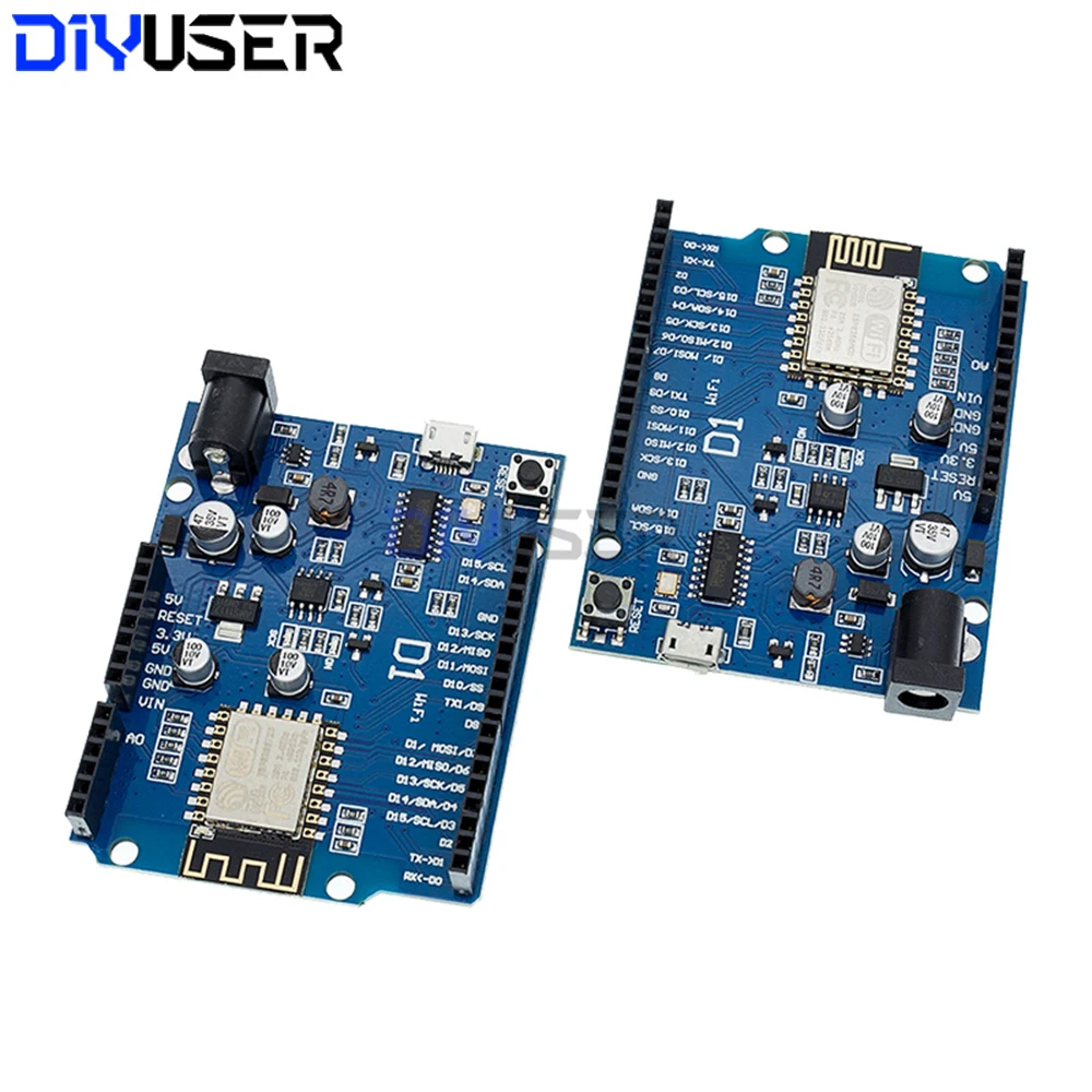 وحدة ESP8266 ESP-12F ESP-12E لوحة WiFi لـ WeMos D1 Arduino UNO R3، IoT تطوير المنزل الذكي