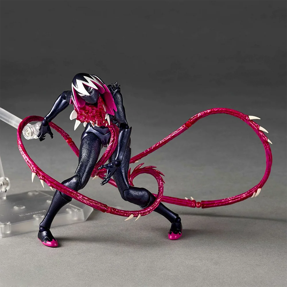 100% Original Kaiyodo Amazing Yamaguchi, Revoltech (NR071) Spider-Gwen Gwenom Anime Figure Action Figure Model Decoration