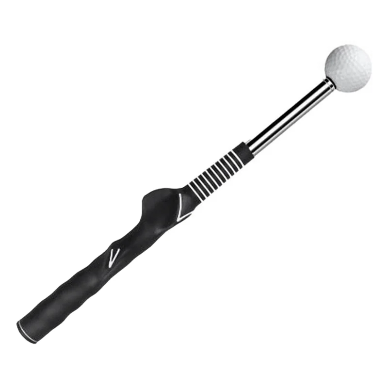 

A89E-Golf Swing Practice Stick Telescopic Golf Swing Trainer Golf Swing Master Training Aid Golf Practice Posture Corrector