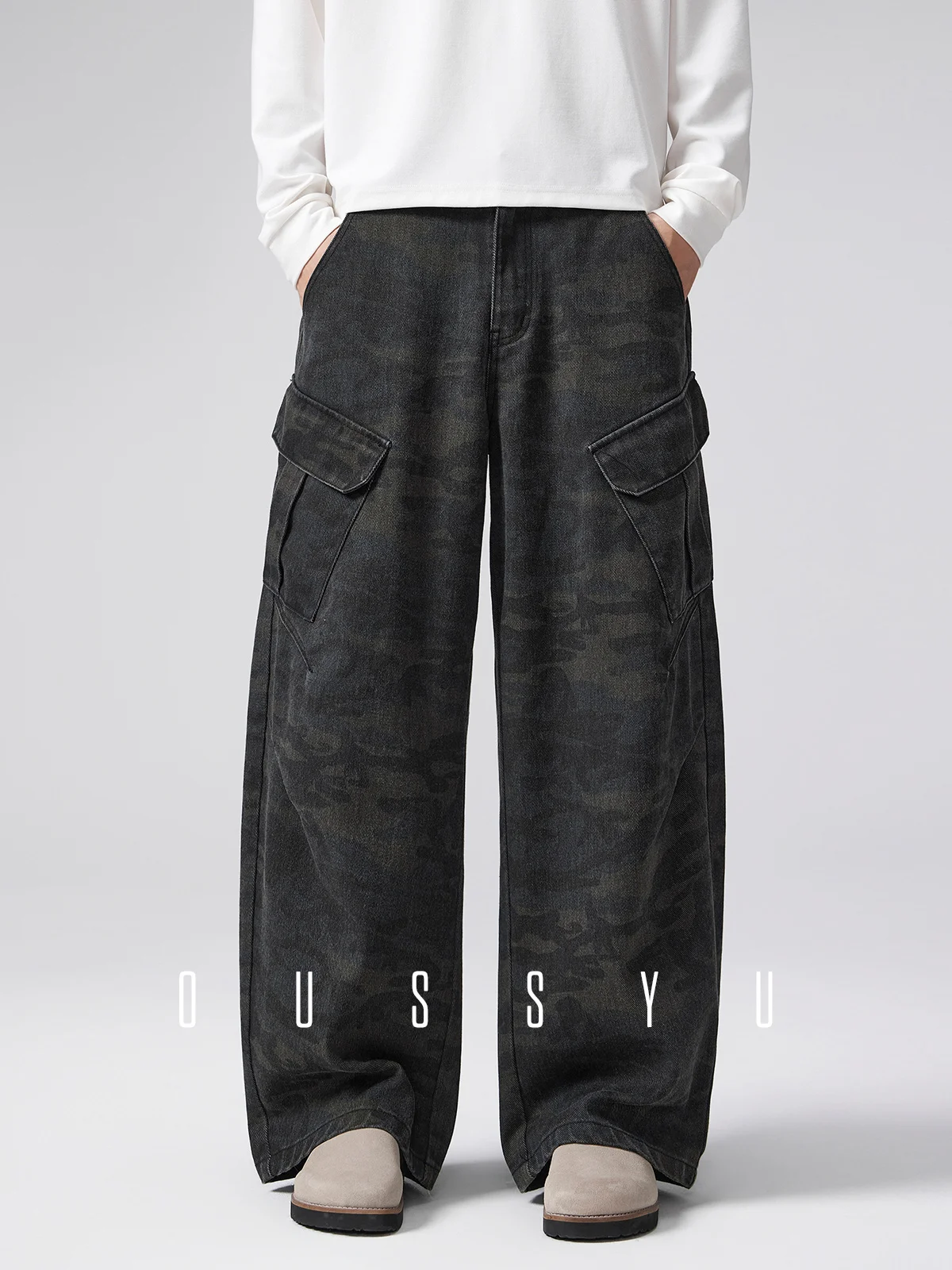 

Роскошные качественные комбинезоны в американском стиле милитари, брюки-карго, мужские мешковатые прямые изогнутые ножи, универсальные карманы, уличная одежда, брюки