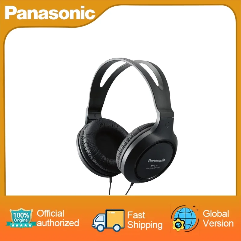 Panasonic Headphones,Over the Ear Wired Headphones with Clear Sound and XBS for Extra Bass, Long Cord, 3.5mm Jack