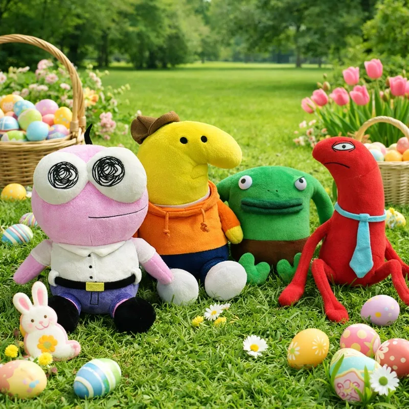 

2026 New In Stock Smiling Friends Plush Doll Anime Peripherals Soft Doll Collection Room Decoration Toy Kid Birthday Gifts