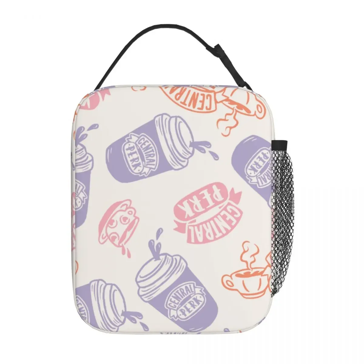 

Central Perk Friends Coffee Shop Insulated Lunch Bags Storage Food Box Portable Thermal Cooler Lunch Box For School Office