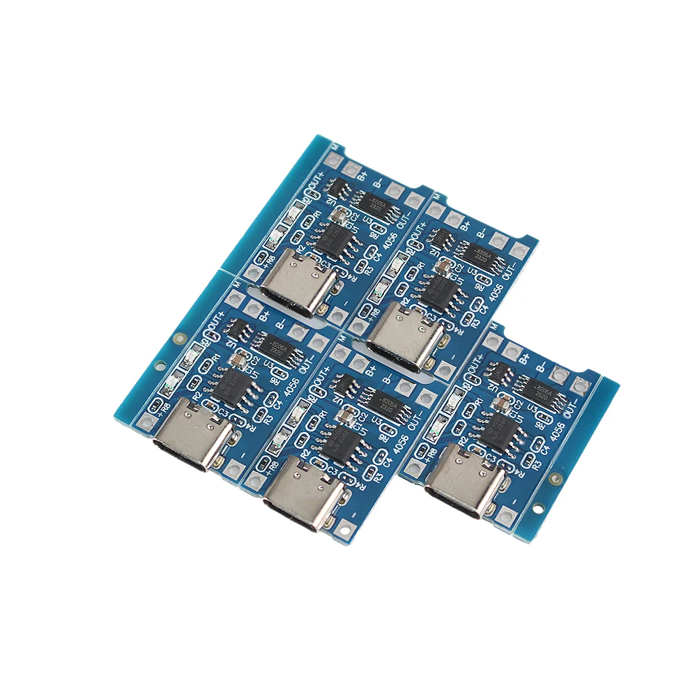 5 Stück Typ-C USB Micro USB 5V 1a Batterie lade karte Batterie au Lithium Lade modul Schutz Doppel funktionen