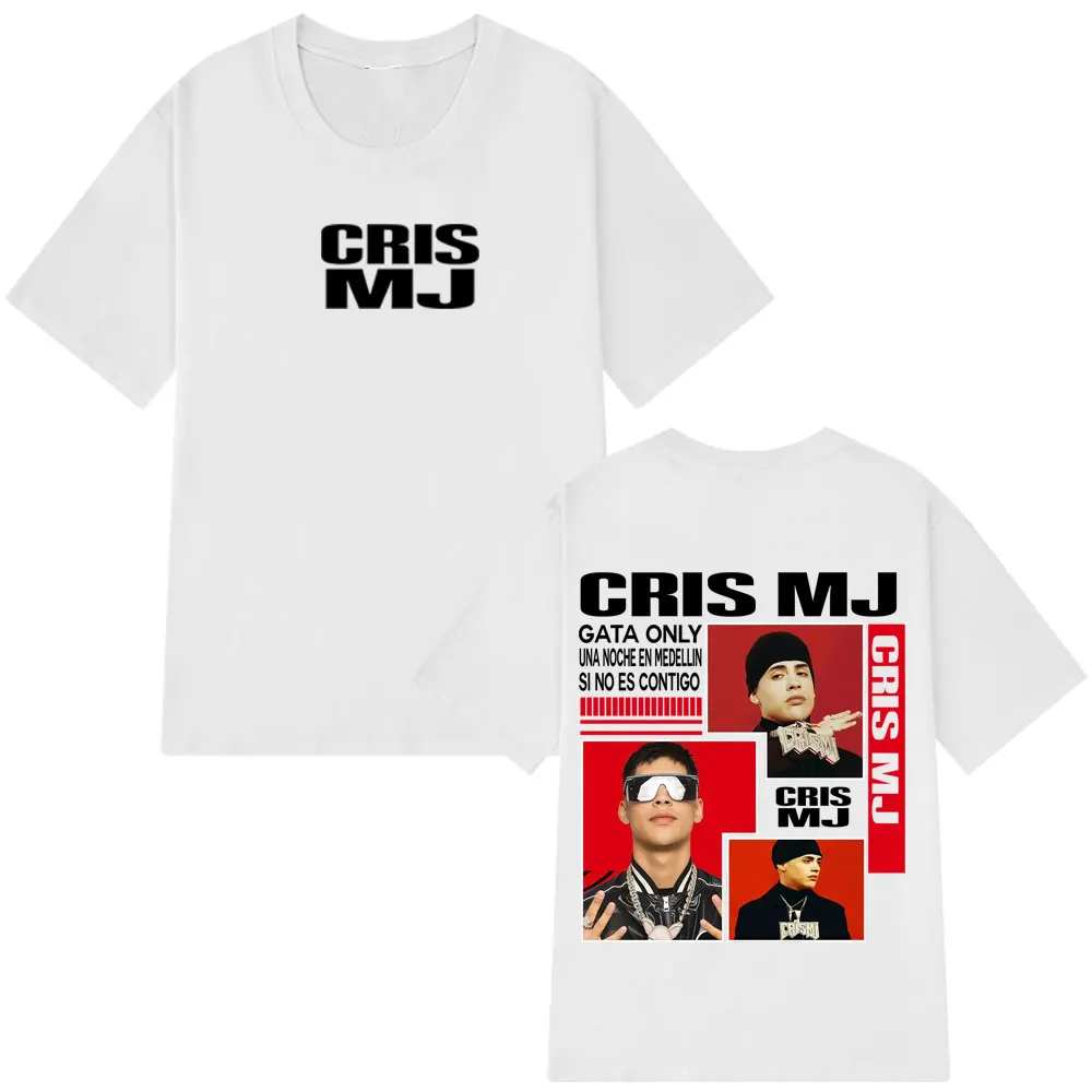 Customization Rapper Cris Mj Tour 2026 Merch T-shirts Men Women T-shirt Vintage Y2k Clothes T-shirts Cotton Gothic Punk T-shirts