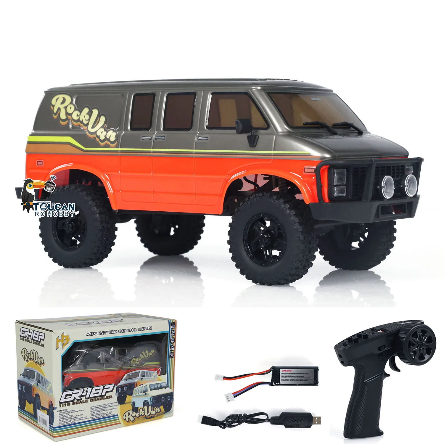 In Stock Gifts 1:18 Hobby Plus CR18P 4x4 RC Climbing Crawler Car Radio Control Painted Assembled Off-road Finished Vehicle Model