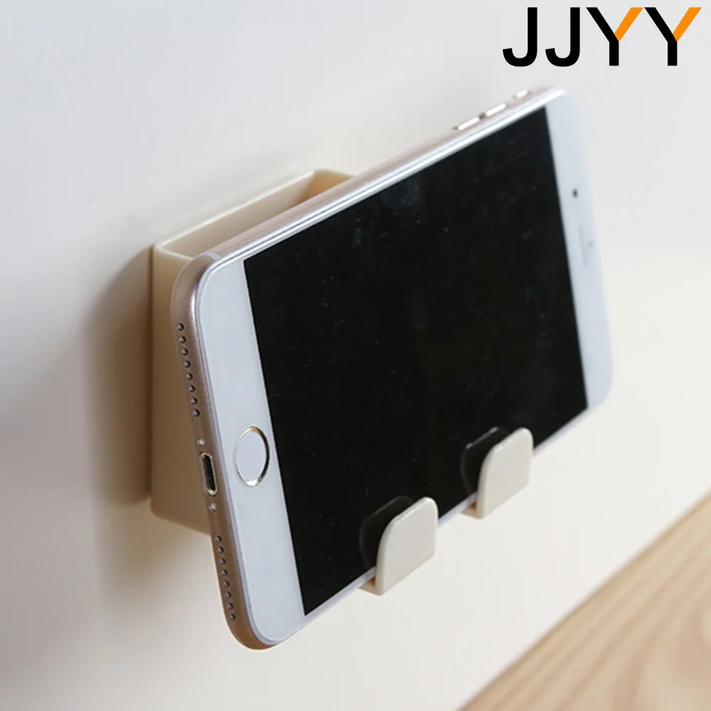 JJYY Mini Wall Mounted Storage Box Remote Control Storage Organizer Case for Mobile Phone Plug Storage Rack Stand Container 1PC