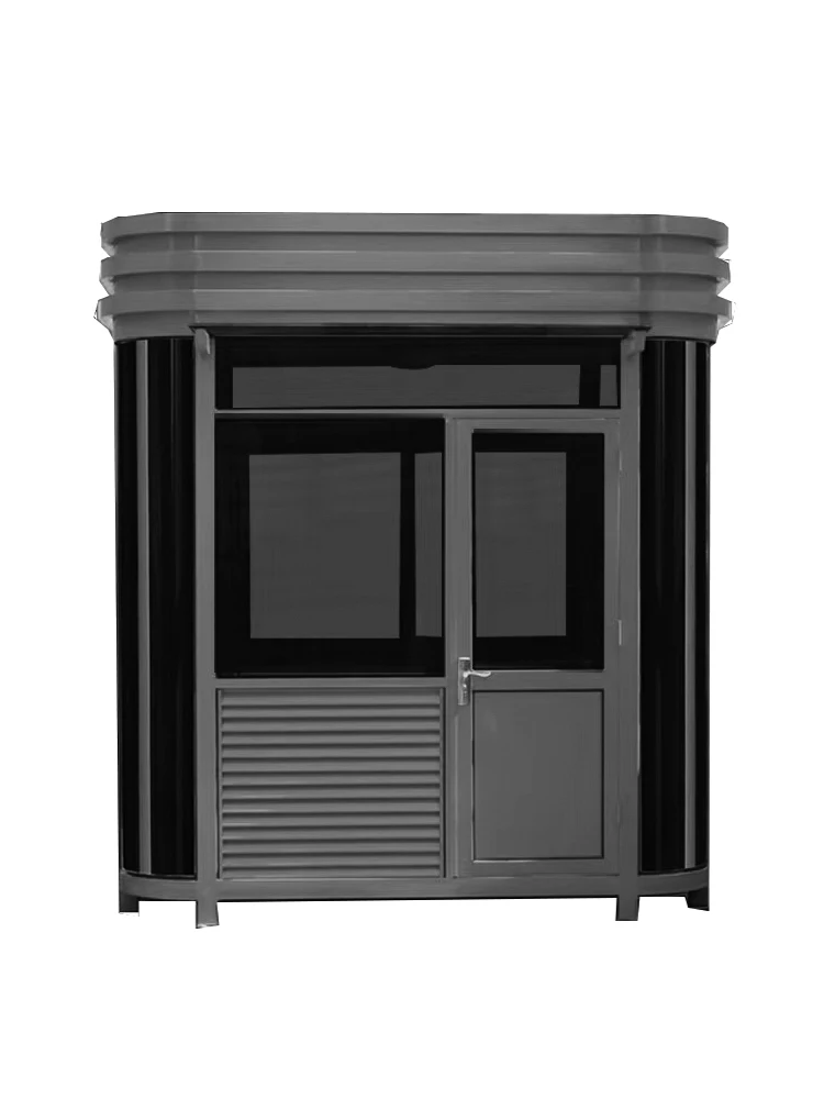 

Custom security guard booth, outdoor doorman duty room, parking lot toll booth