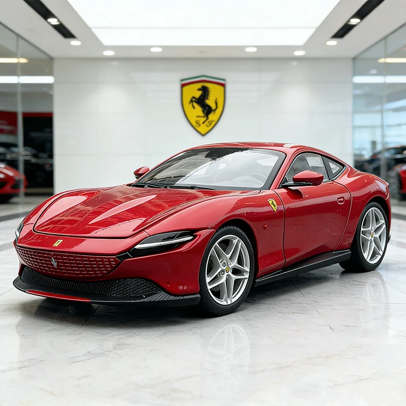 

Bburago 1:24 Ferrari Roma Supercar Alloy Car Diecasts & Toy Vehicles Car Model Miniature Scale Model Car For Children