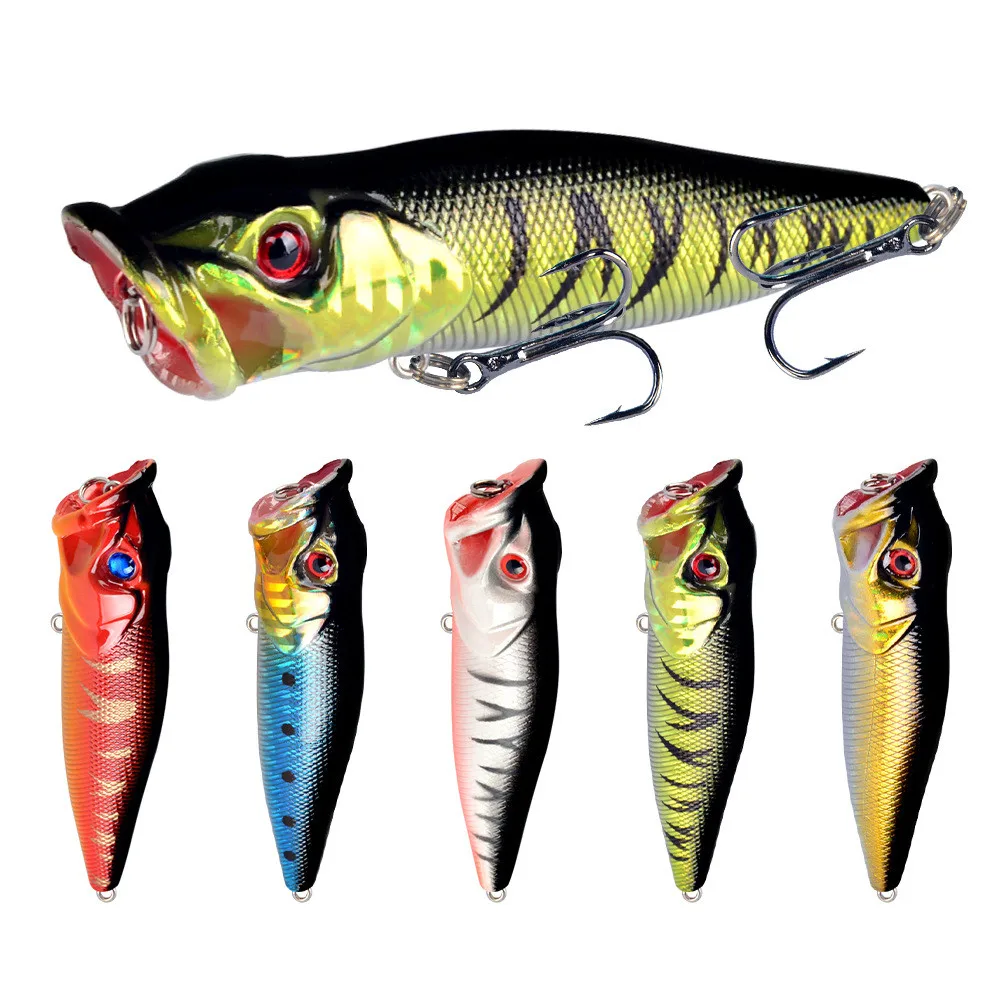 New Arrival 1 szt Big Popper Fishing Lures 9.5cm 12g 3d Eyes Bait Topwater Crankbait Wobblers Tackle Isca Poper Japan