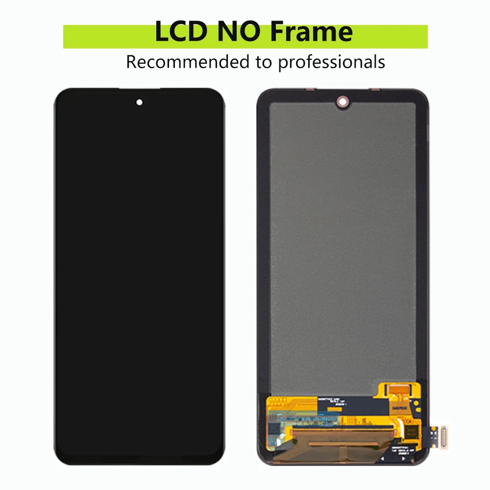 Tela sensível ao toque LCD com moldura, digitalizador de exibição, AMOLED para Xiaomi Redmi Note 11 Pro Plus, China, 5G, 21091116C