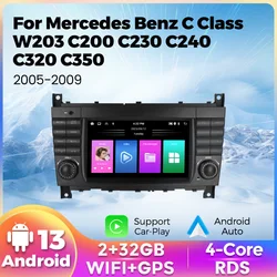 Wireless Carplay 2din car radio Multimedia player 7inch Screen For Mercedes Benz C Class W203 C200 C180 C220 C230 C350 C240 C320