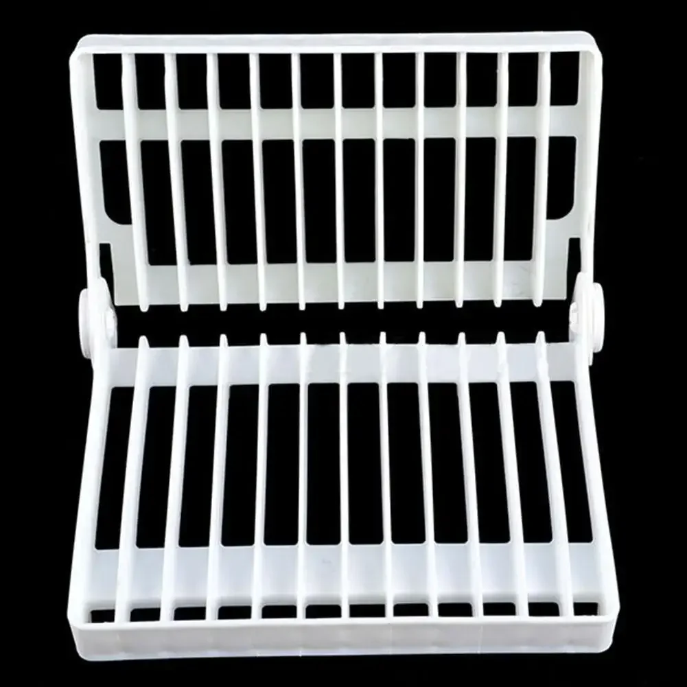 Kitchen Foldable Dish Plate Drying Rack Organizer Drainer Plastic Storage Holder