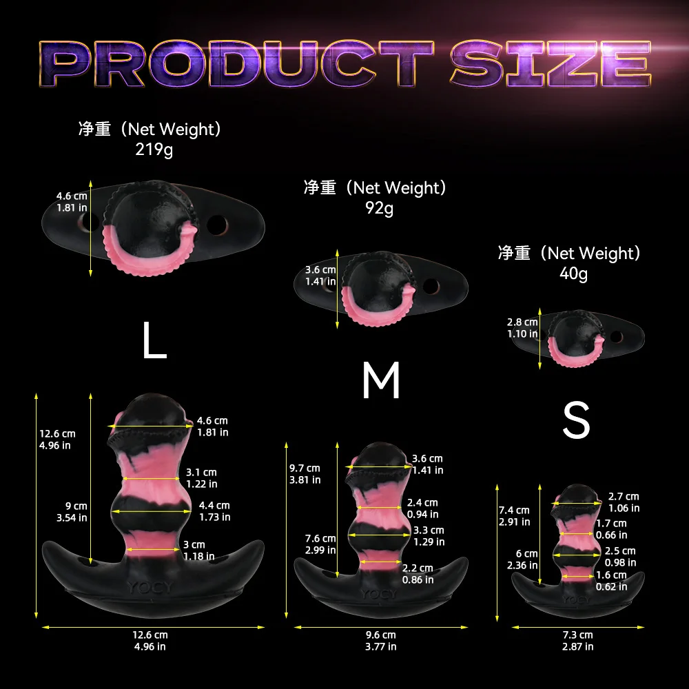 FAAK Strapon Silicone Anal Plug Wireless Control Vibrator size S M L Wearable Butt Plug with Large Tail BDSM Flirting Sex Toys