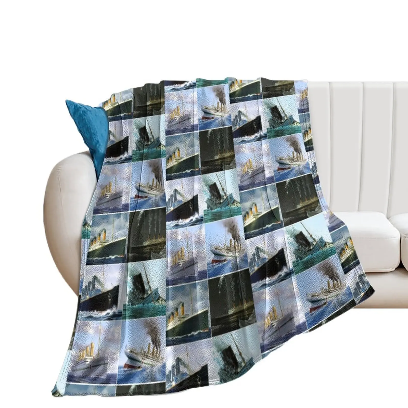 

Titanic,iceburg,white star star liners,ship Throw Blanket Plaid christmas decoration Bed Blankets