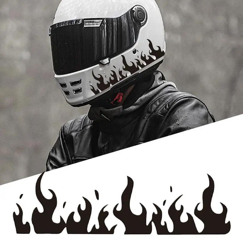 Adesivos de carro para motocicletas, chamas, adesivos para corpo de carro, decoração de capacete, acessórios automotivos de corrida, decalques de port