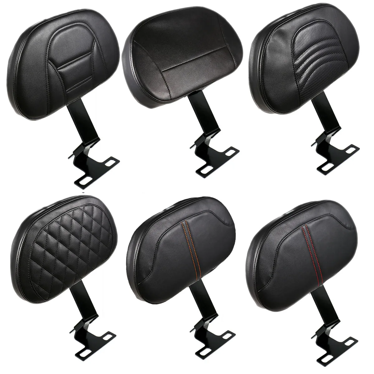 

Black Plug-In CV Style Driver Backrest For Harley Heritage Softail 1993-2006