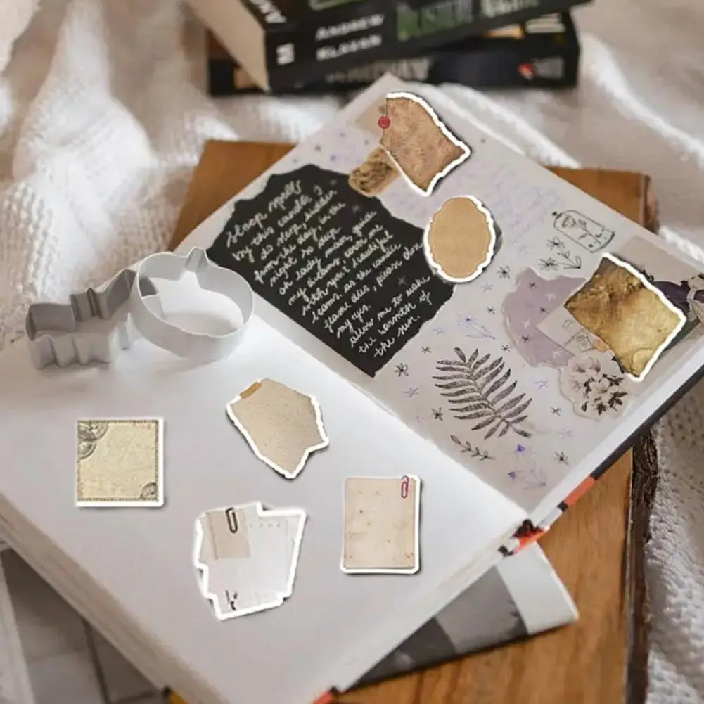 80 шт. винтажные бумажные наклейки для скрапбукинга, богатые элементы, винтажные этикетки для письма, журналы, планировщики, альбомы для коллажей, наклейки для этикеток