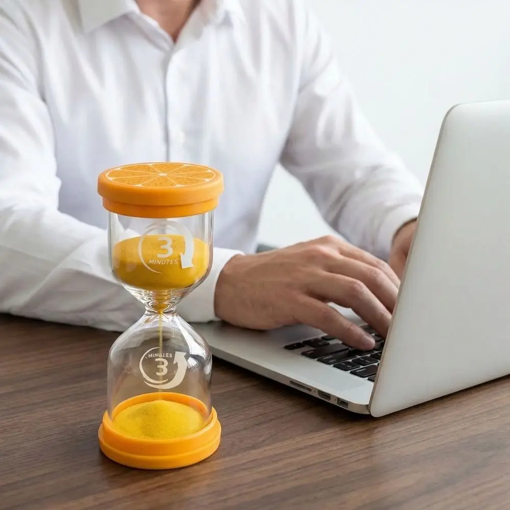 Study Timer Colorful 3/8/16/30 Minutes Hourglass Marcaron Glass Sand Clock Timer Portable Sand Timer Kitchen