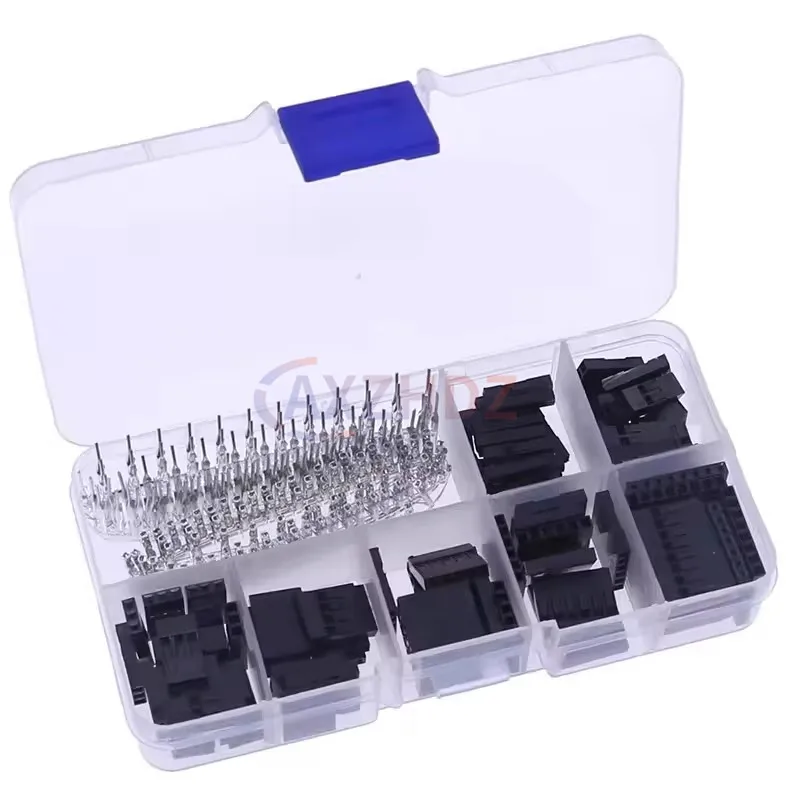 310/620Pcs/Kit 2.54mm Male+Female Dupont Wire Jumper Line Cable 1/2/3/4/5/6/8 Pin Header Connector Housing Electronic DIY Kit