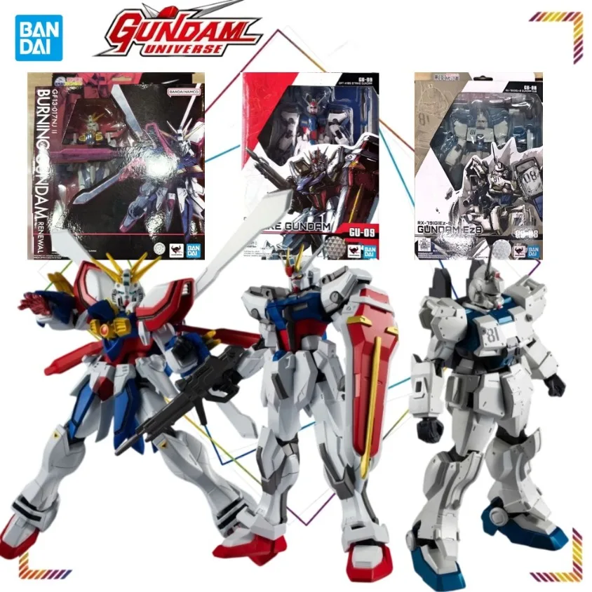 

BANDAI GU GF13-017NJII Action Figure GAT-X105 Strike Gundam Mobile Suit Gunpla RX-7 G Ez-8 Gundam Ez8 Action Model Gift Toy
