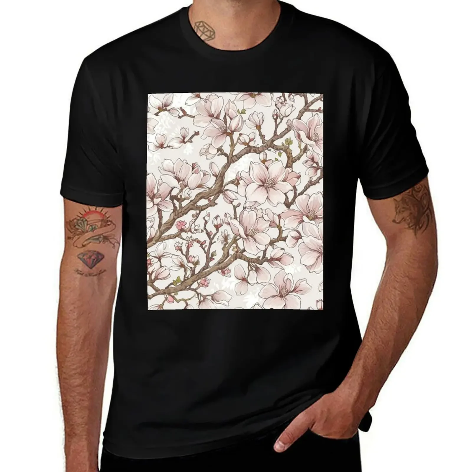 

Tree Flower T-Shirt Funny t-shirt man t shirt quick drying slim fit t shirts for men
