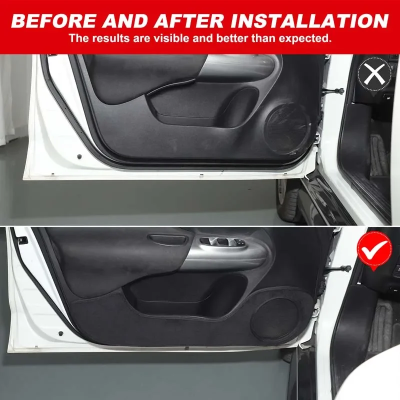 

Car Door Anti-Kick Pad For 2011-2019 Nissan Juke/Infiniti ESQ Car Parts Velvet Side Door Panel Protector Anti-Dirty Pad