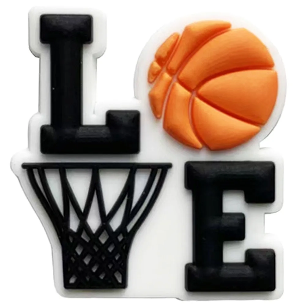 Basketball PVC Schuhschnalle Herz Krone Designer Schuhe Charms Zubehör Clogs Dekorationen Clips Unisex Geschenkbevorzugung – Detail 18