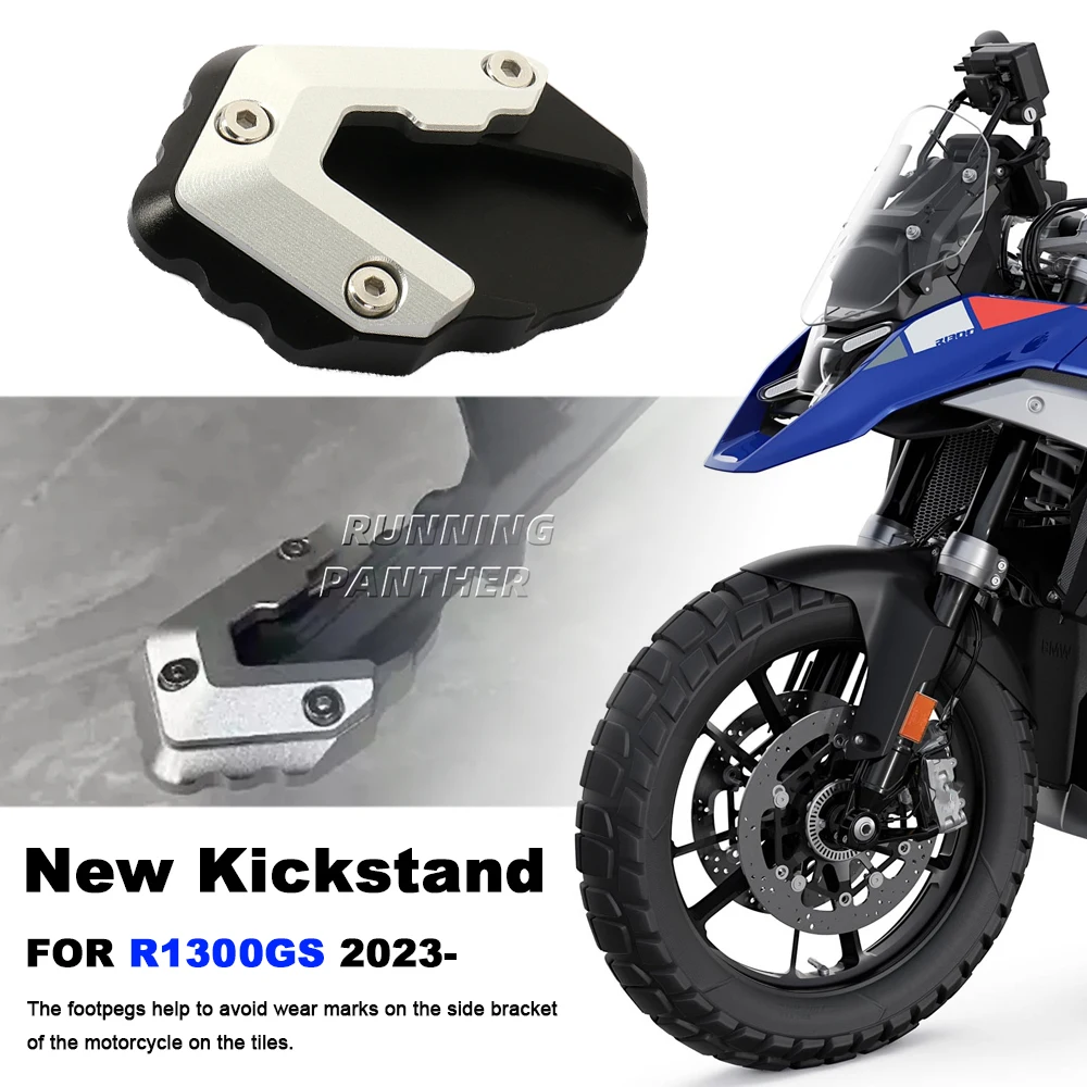 

Для BMW R1300 gs R1300GS GS1300 R 1300 GS 2023-алюминиевая подставка для мотоцикла с ЧПУ, удлинитель боковой подставки для ног, удлинитель