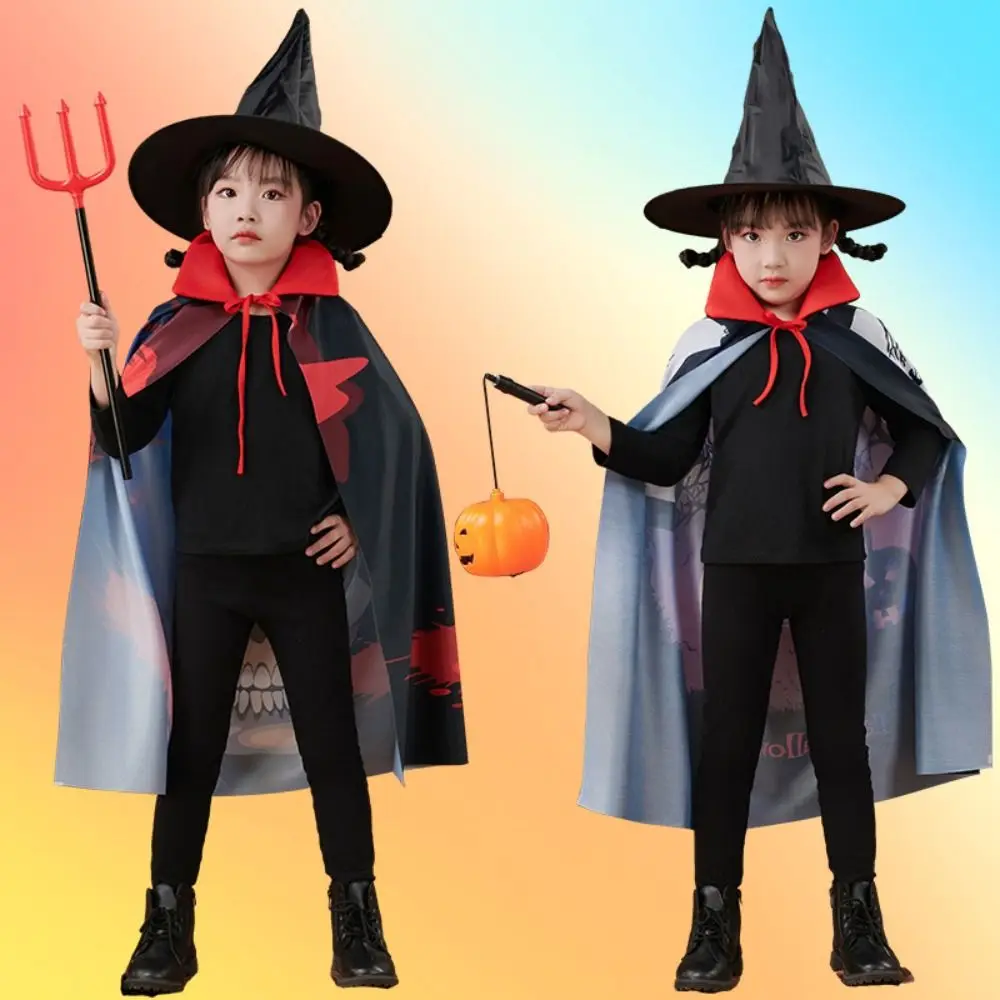 Lustiger Kapuzenumhang, Halloween-Umhang, mystische Fantasie, Cosplay-Kostüm-Set, Neuheit, Zauberer-Umhang für Jungen und Mädchen