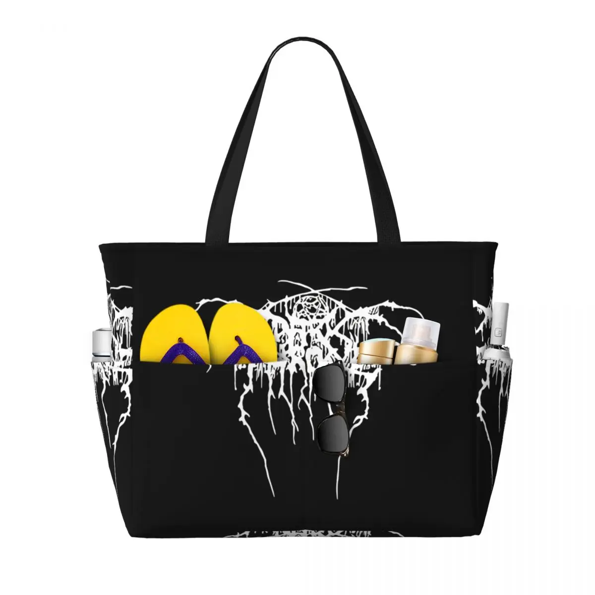 Darkthrones Transilvanians Hunger Norwegian Metal Band Beach Tote Bag Sport Gym Yoga Duffle Large Tote Bag Women Travel Bag