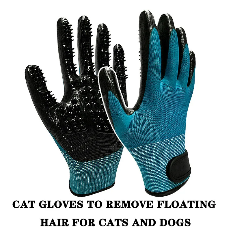 Pet bath gloves, massage cleaning, combing, de-fluffing dogs, cats, hair, pet gloves