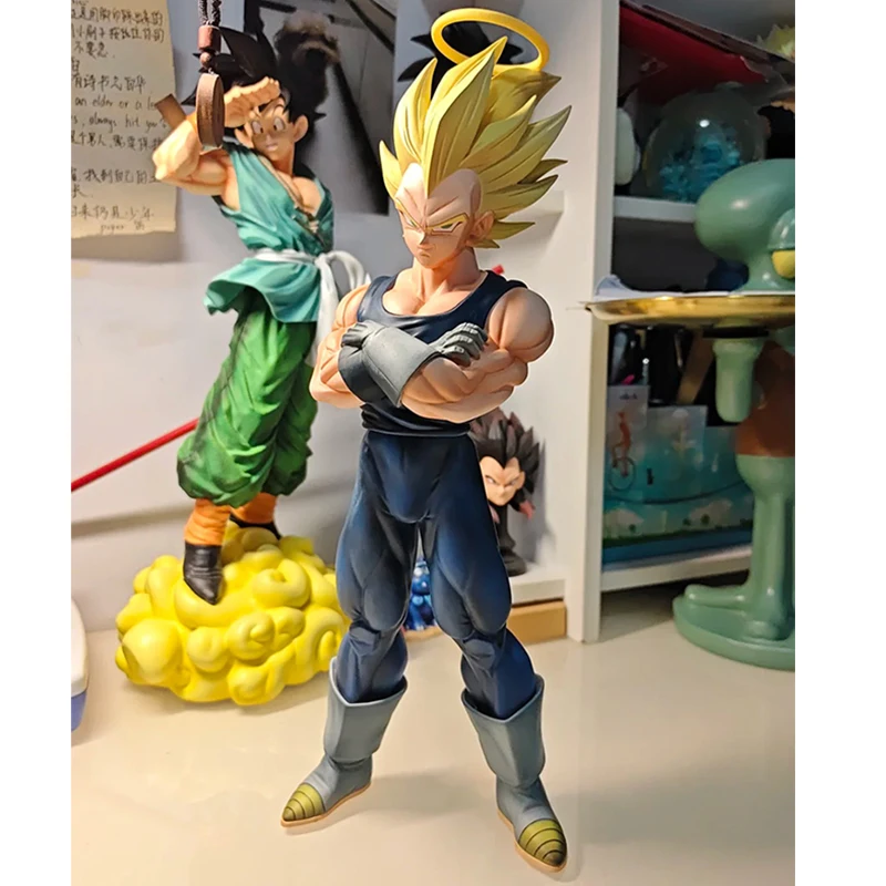 

New 27cm/10.63inch Dragon Ball Z Majin Vegeta Figure Replace Head Vegeta Super Saiyan Action Figures Collection Model Toys Gifts