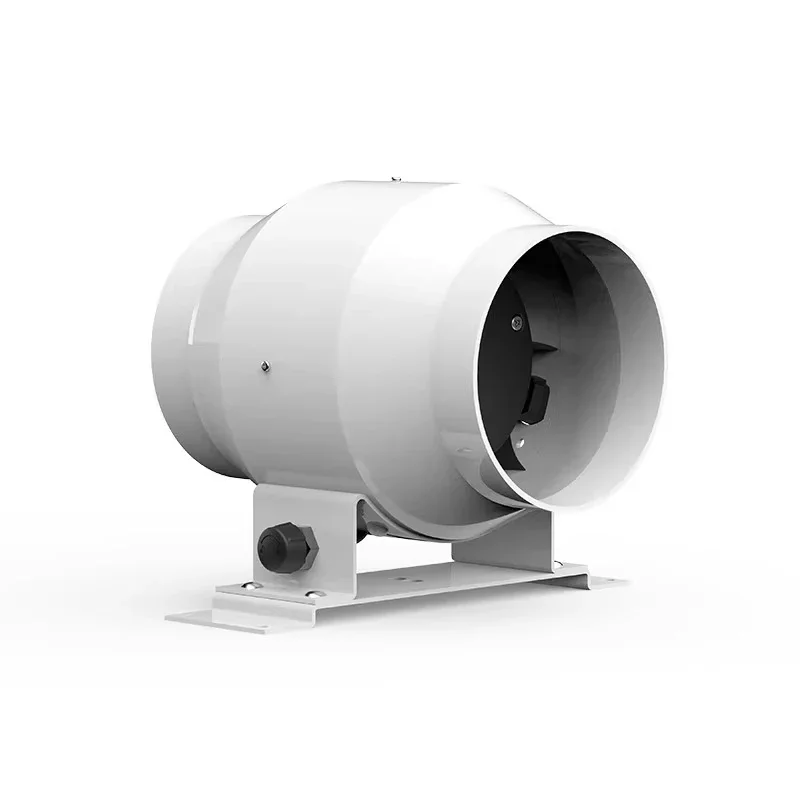 مروحة قناة تنظيم السرعة بدون خطوات بتردد متغير 100 مم 4 بوصة نظام الهواء النقي مروحة عادم منزلية صامتة