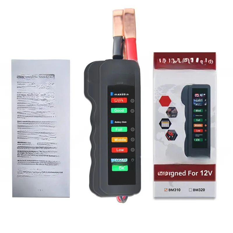 Bm310 Car Battery Tester Battery Tester 12V Battery Tester Foreign Trade Wholesale