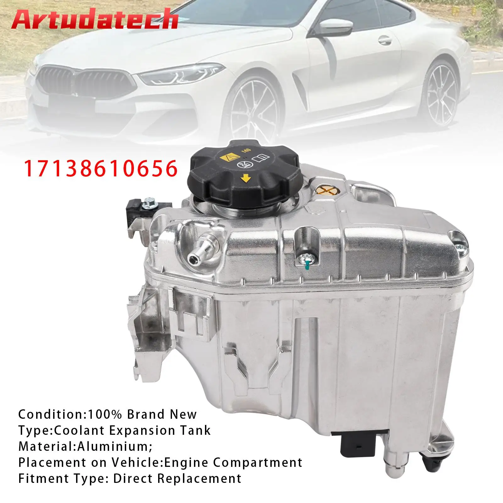 

Artudatech Aluminum Coolant Reservoir Expansion Tank For BMW 530e 530i 740i G15 17138610656