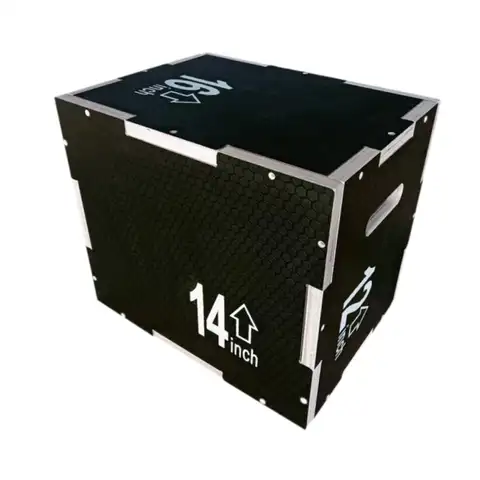 3 in 1 Plyo 상자 경량 나무 Plyo 점프, 실용적인 민첩성, 다목적 운동 피트니스 운동, Plyo 점프 상자 스텝박스