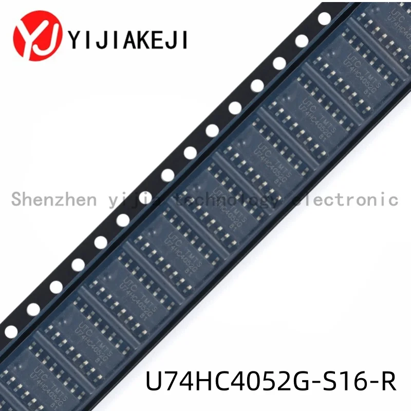 20 adet orijinal U74HC4052G-S16-R SOP-16 çift kanal 4 kanallı analog multiplexer/demultiplexer