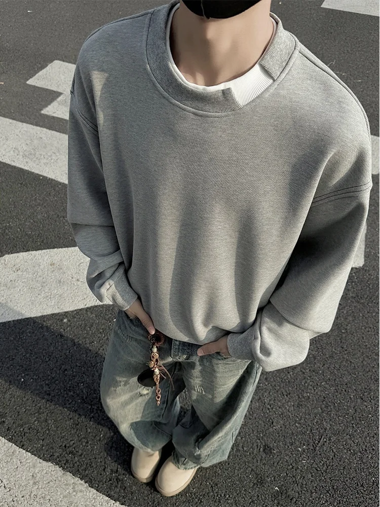 

Cleanfit American Sle Men's Hoodie round Ne Base Layer irt Casual Wear Resistant Worn Resistant Non-Sink Cotton Polye...