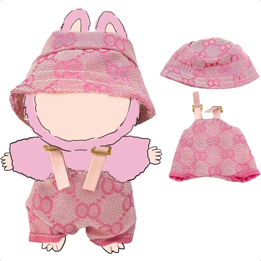 

17cm Doll Clothes Outfits Set for Dolls Exquisite Accories for Doll Cute Clothes for Dolls Dr up Unique Style pink2pc