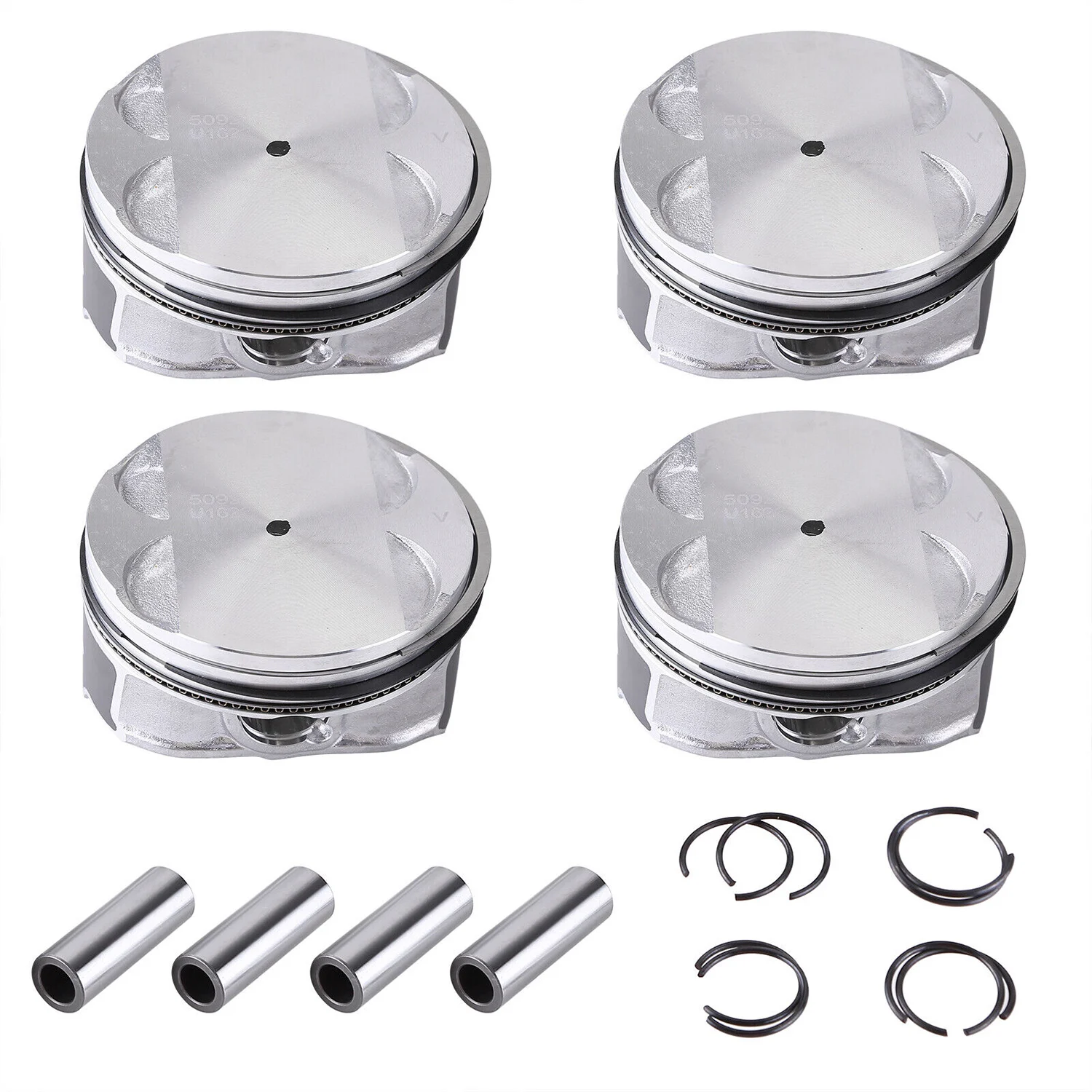 4pcs Engine Piston & Rings Kit for Chevy Captiva Cobalt Equinox HHR Impala 2.4L 12578324 12578326 12621251 12659419 89018112