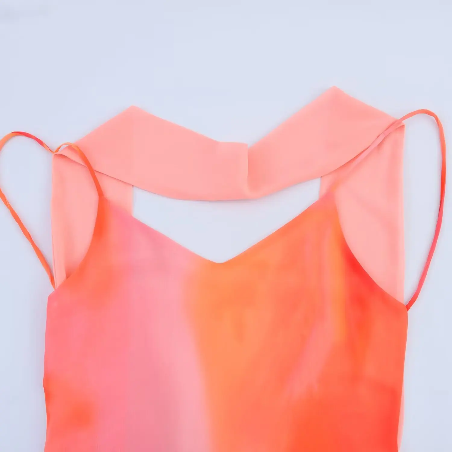 PRINTKAOIR Szal Drukowana Sukienka Bez Pleców Długa Letnia Nowość Odzież Damska Elegancka Sukienka z Teksturowanego Satyny