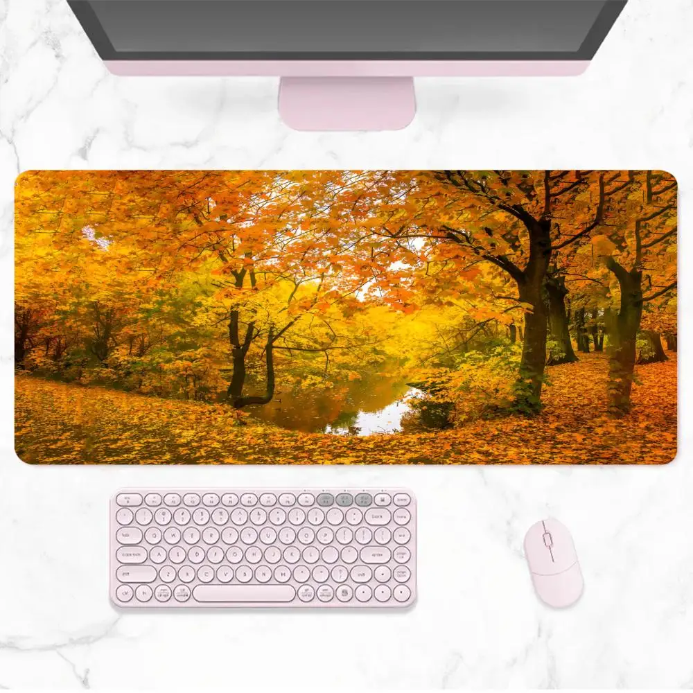 Fallen Leaves Mouse Pad Anime Game Mouse Pad Computer Desk Pad Office Carpet Laptop Mouse Pad