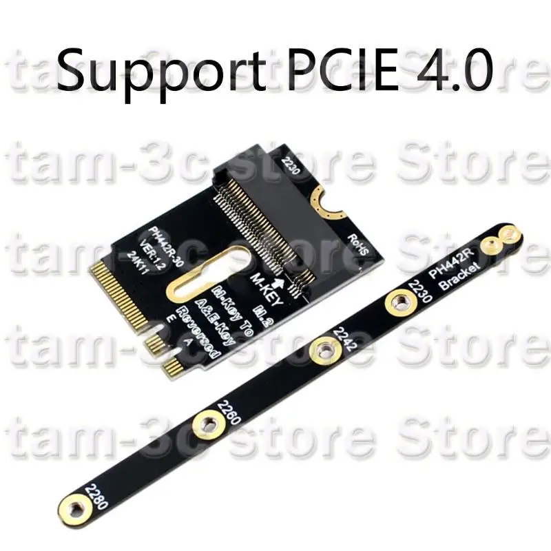 D0UA PCIE4.0 2230 A+EキーNVME拡張機能アダプター2230 2242 2260 2280ラップトップマザーボードのブラケットRisersカード