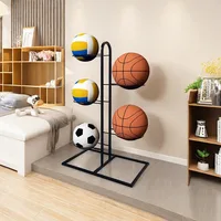 Indoor Children Basketball Storage Rack Put Ball Football Storage Basket Placed Rack Kindergarten Volleyball Stand Holder Space 6