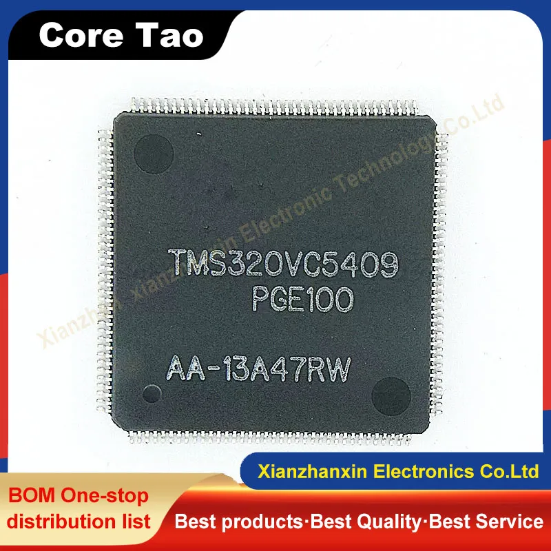 

1pcs/lot TMS320VC5409PGE100 TMS320VC5409 LQFP-144 New and original digital processor controller