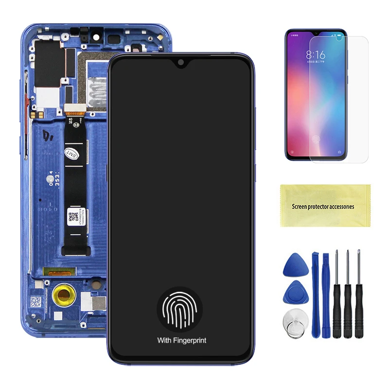 H&LYCYJ Vervangend LCD-scherm Voor Xiaomi Mi 9 TFT – M1902F1G, Inclusief Reparatieset, Montagemateriaal En Beschermfolie (zonder Vingerafdruksensor) 3 miniatura