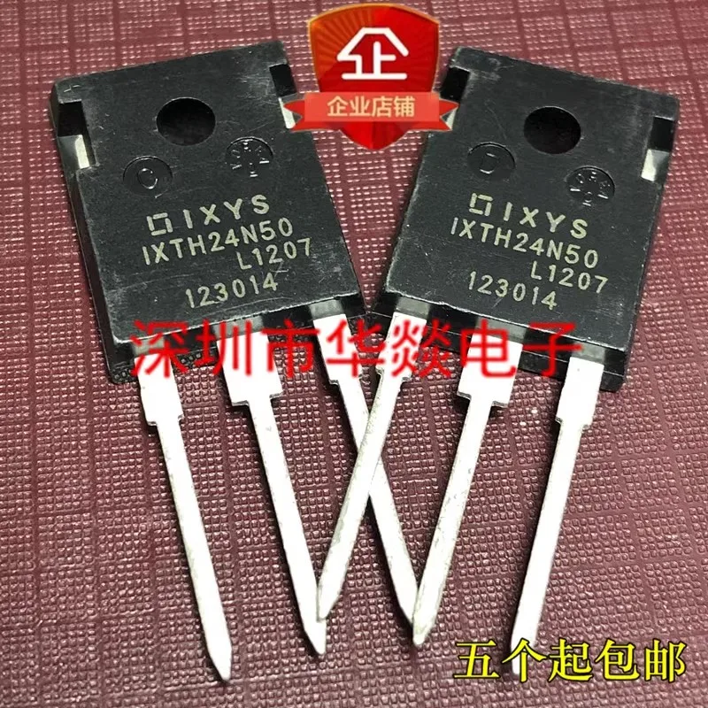 5PCS/ IXTH24N50   TO-247 500V 24A  Brand New In Stock, Can Be Purchased Directly From Shenzhen Huayi Electronics