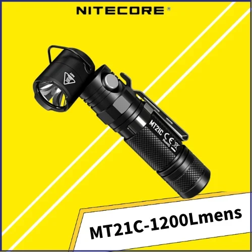 NITECORE MT21C Multifunctional 90° Adjustable flashlight 1000Lumens USB rechargeable Troch Light